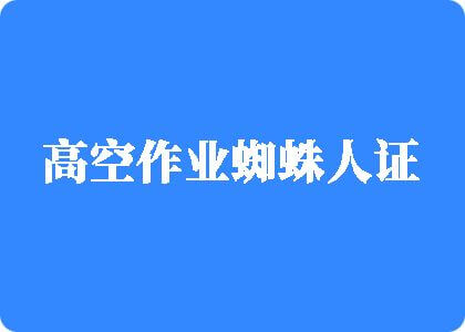 男生的大屌插进女生的逼里视频高空作业蜘蛛人证